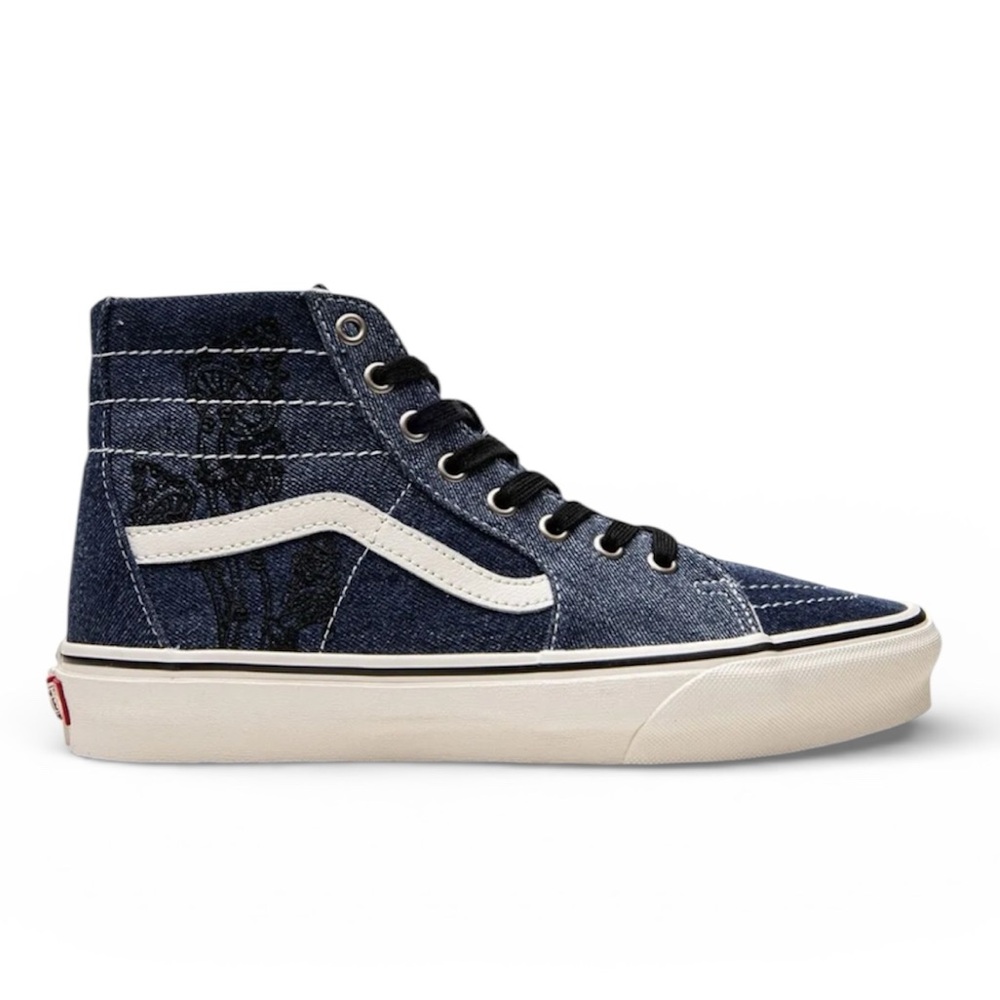 NWOB Vans SK8 High-Tapered Denim Embroidery Sneakers